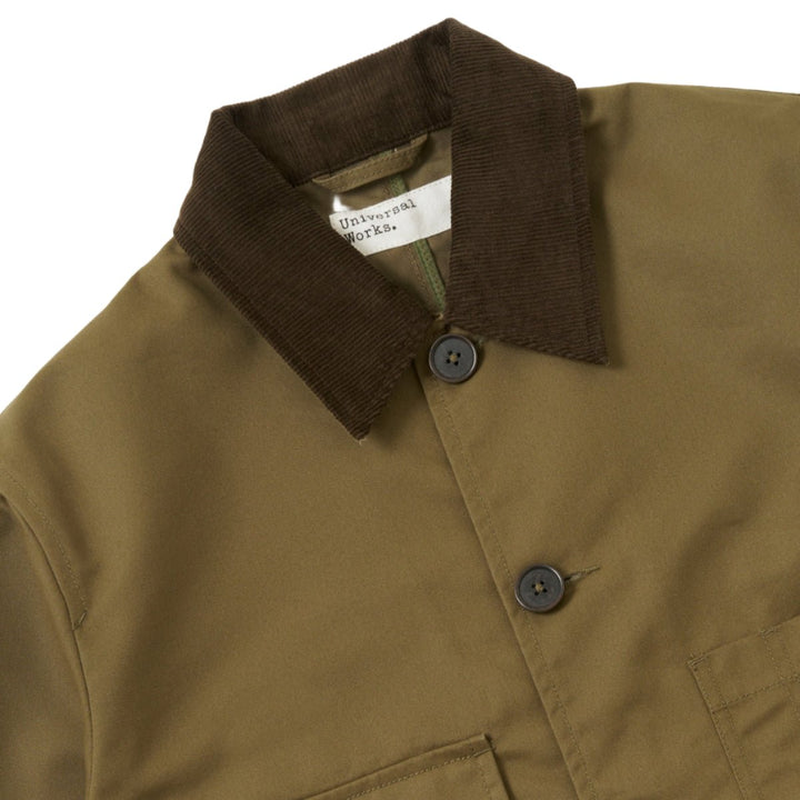 Universal Works Merchant Jacket Brushed Polytech Khaki - Merchant Menswear
