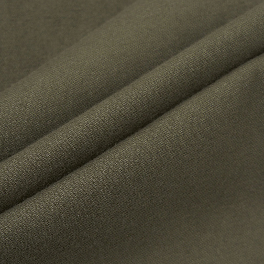 Universal Works Military Chino In Brushed Moleskin Olive - Merchant Menswear