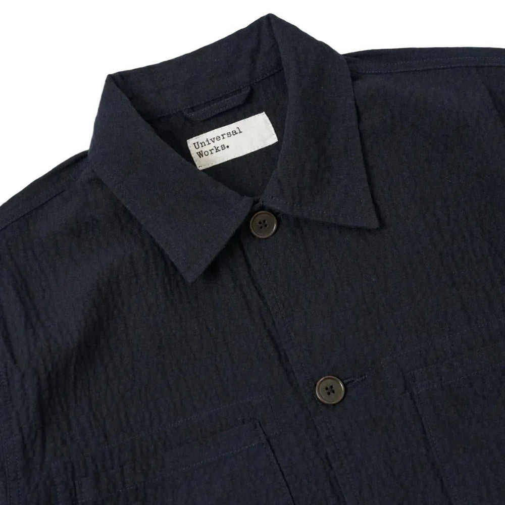 Universal Works Ospina Cotton Labour Jacket Dark Navy - Merchant Menswear