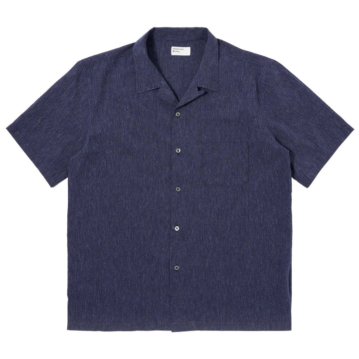 Universal Works Road Shirt Sido Linen Mix - Merchant Menswear