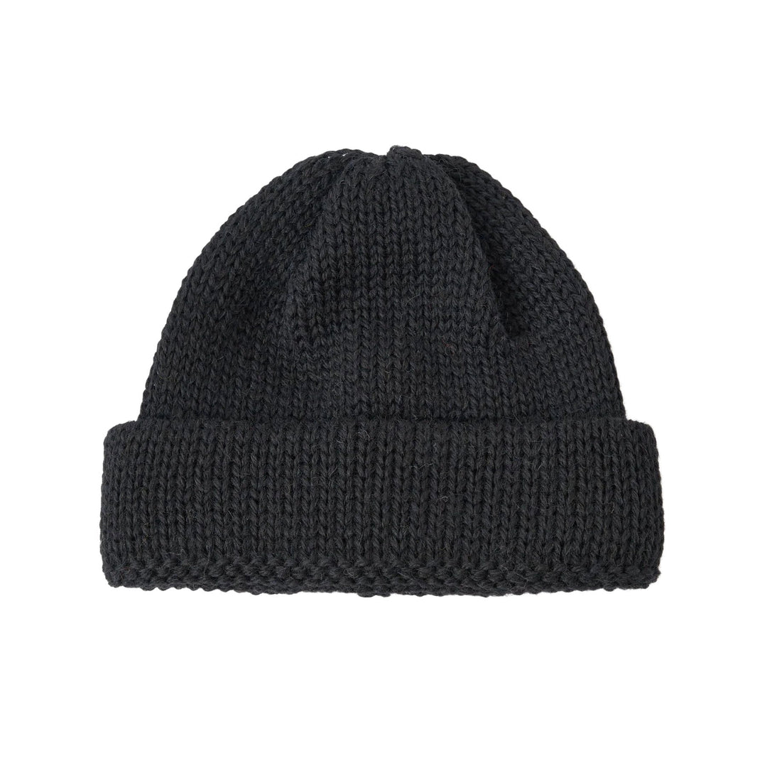 Universal Works Short Watch Cap Black - Merchant Menswear