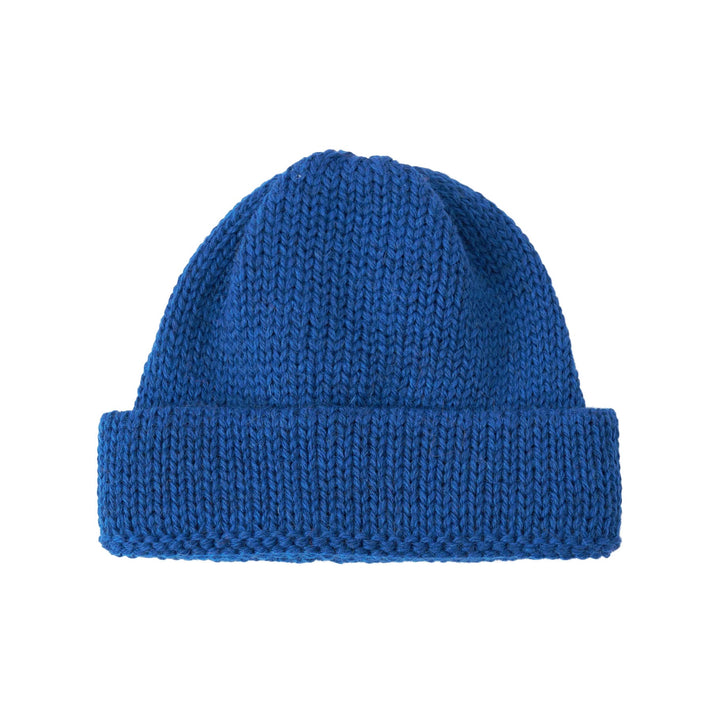 Universal Works Short Watch Cap Bright Navy - Merchant Menswear