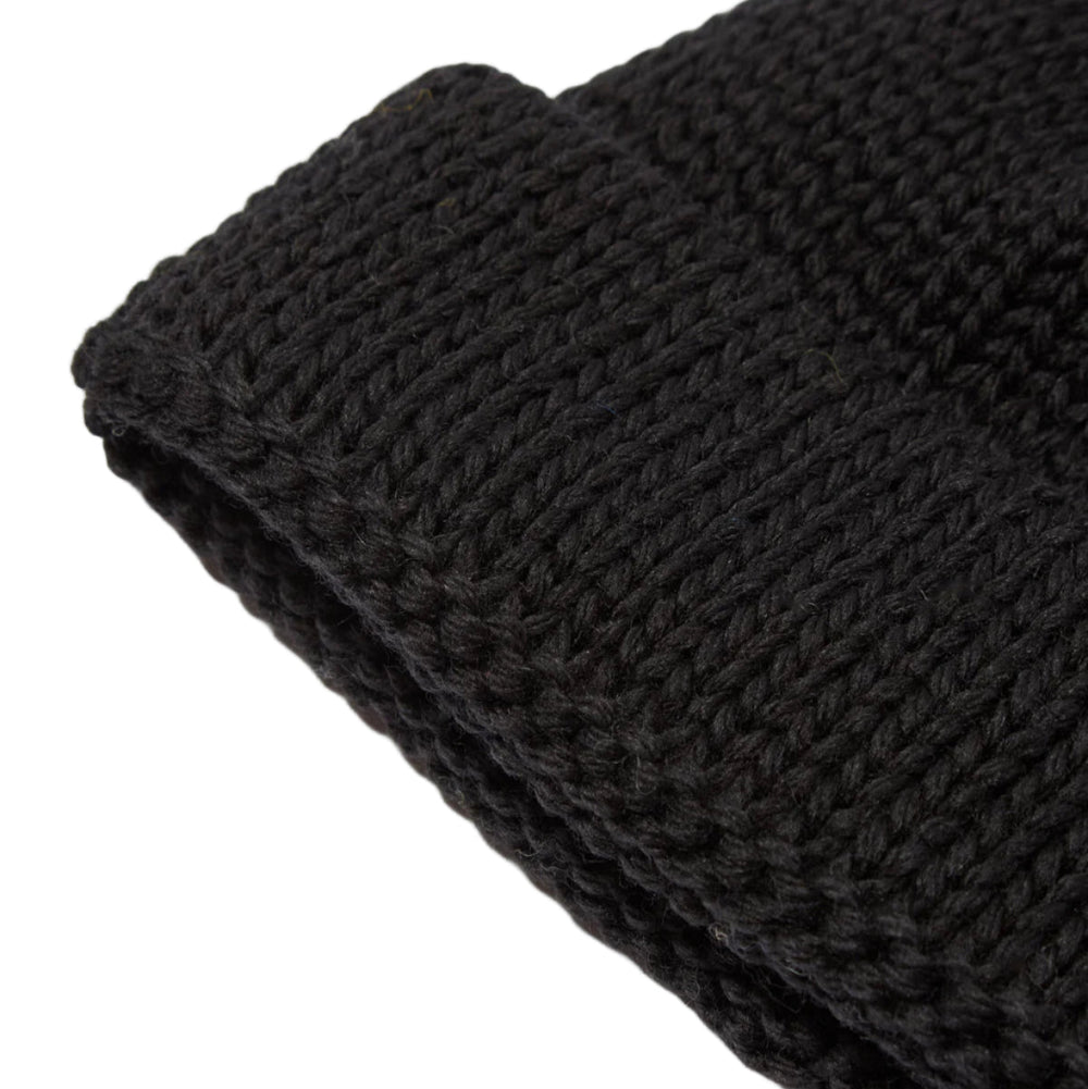 Universal Works Short Watch Cap British Wool Black - Merchant Menswear