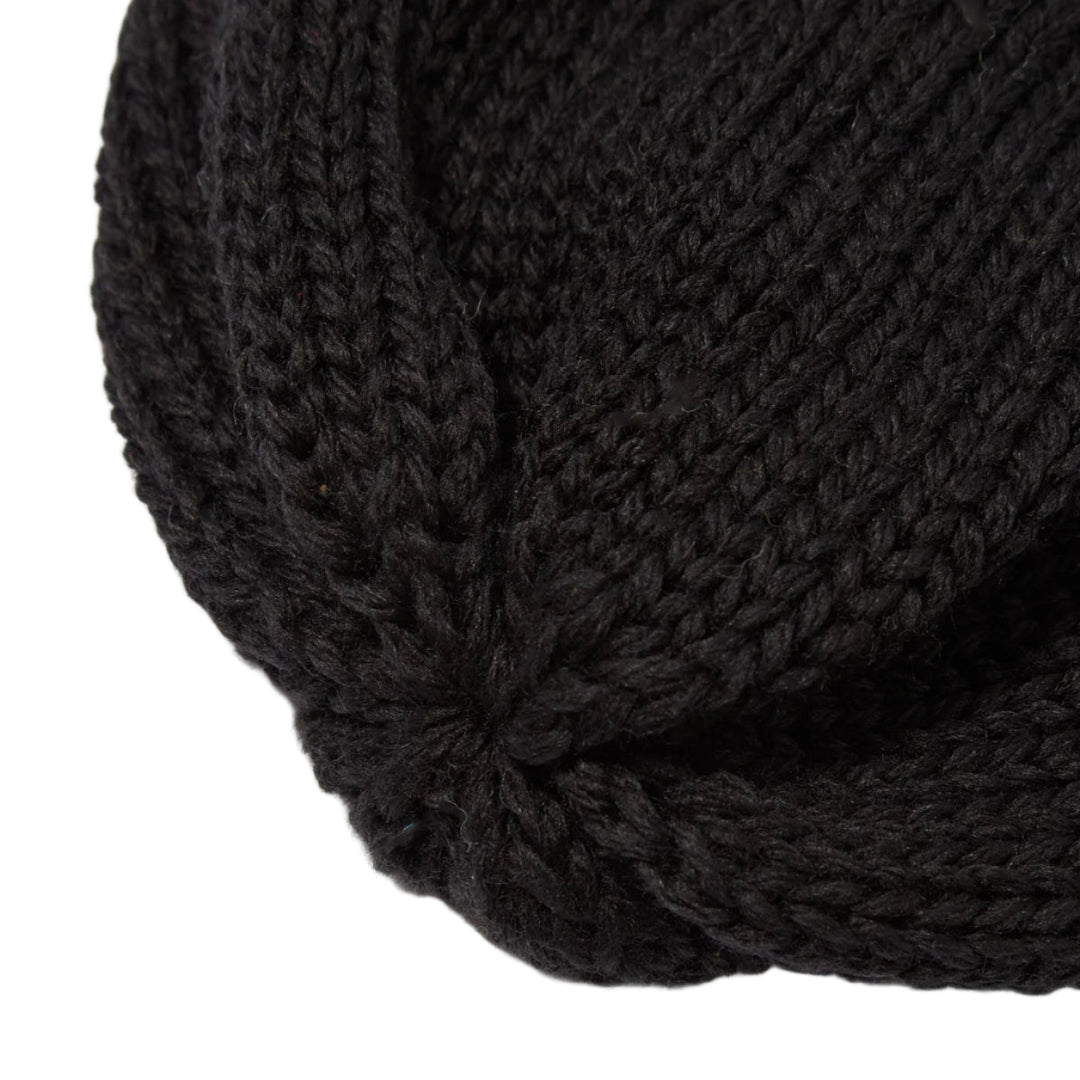 Universal Works Short Watch Cap British Wool Black - Merchant Menswear