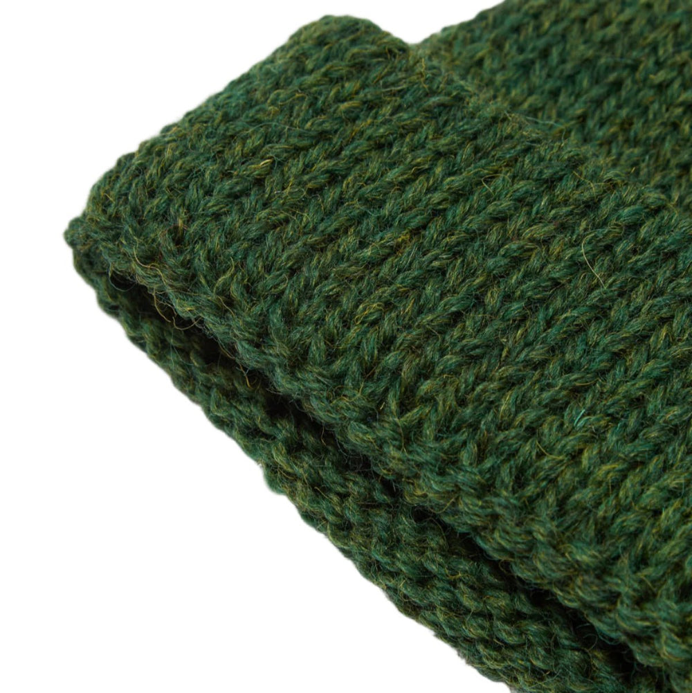 Universal Works Short Watch Cap British Wool Green - Merchant Menswear