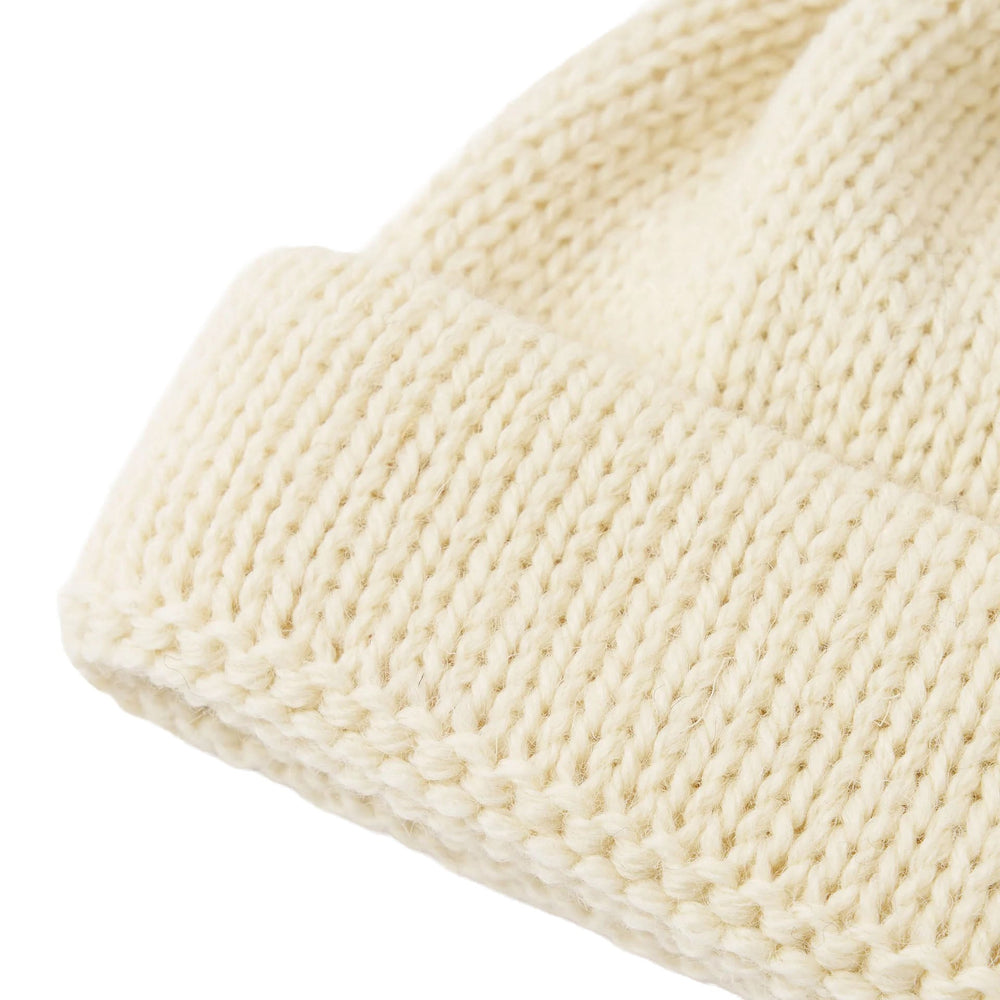 Universal Works Short Watch Cap Ecru - Merchant Menswear