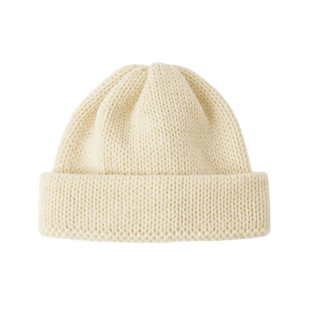 Universal Works Short Watch Cap Ecru - Merchant Menswear