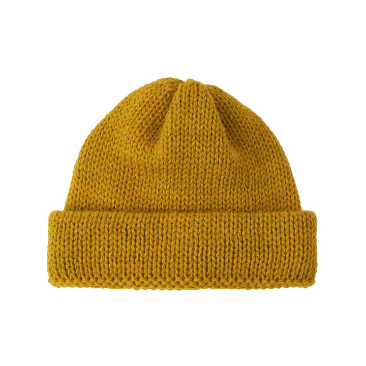 Universal Works Short Watch Cap Mustard - Merchant Menswear