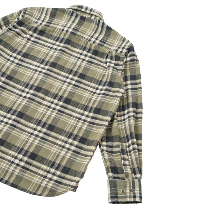 Universal Works Standard Shirt Jazz Check Olive - Merchant Menswear