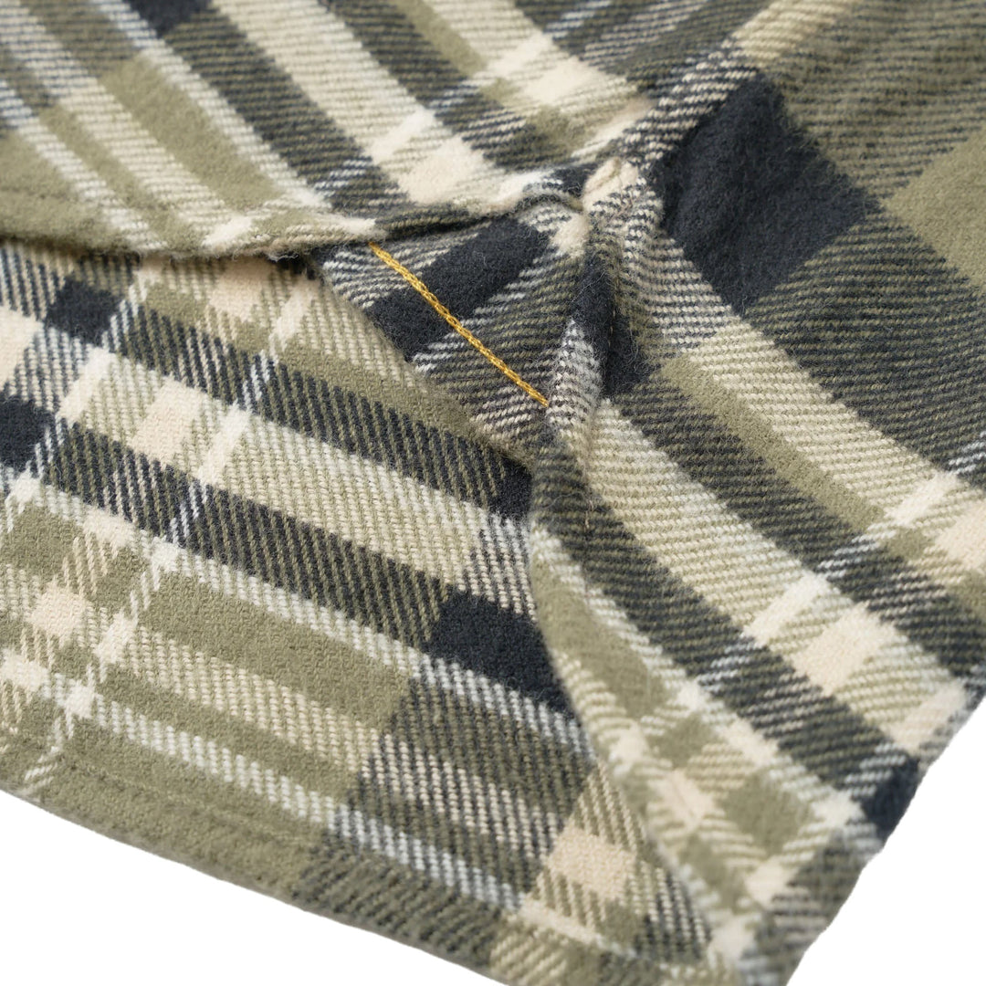 Universal Works Standard Shirt Jazz Check Olive - Merchant Menswear