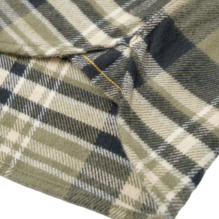 Universal Works Standard Shirt Jazz Check Olive - Merchant Menswear