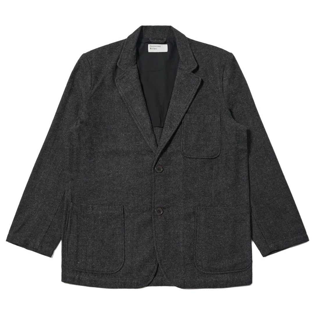 Universal Works Two Button Jacket Anders Wool Upcycled Grey - Merchant Menswear