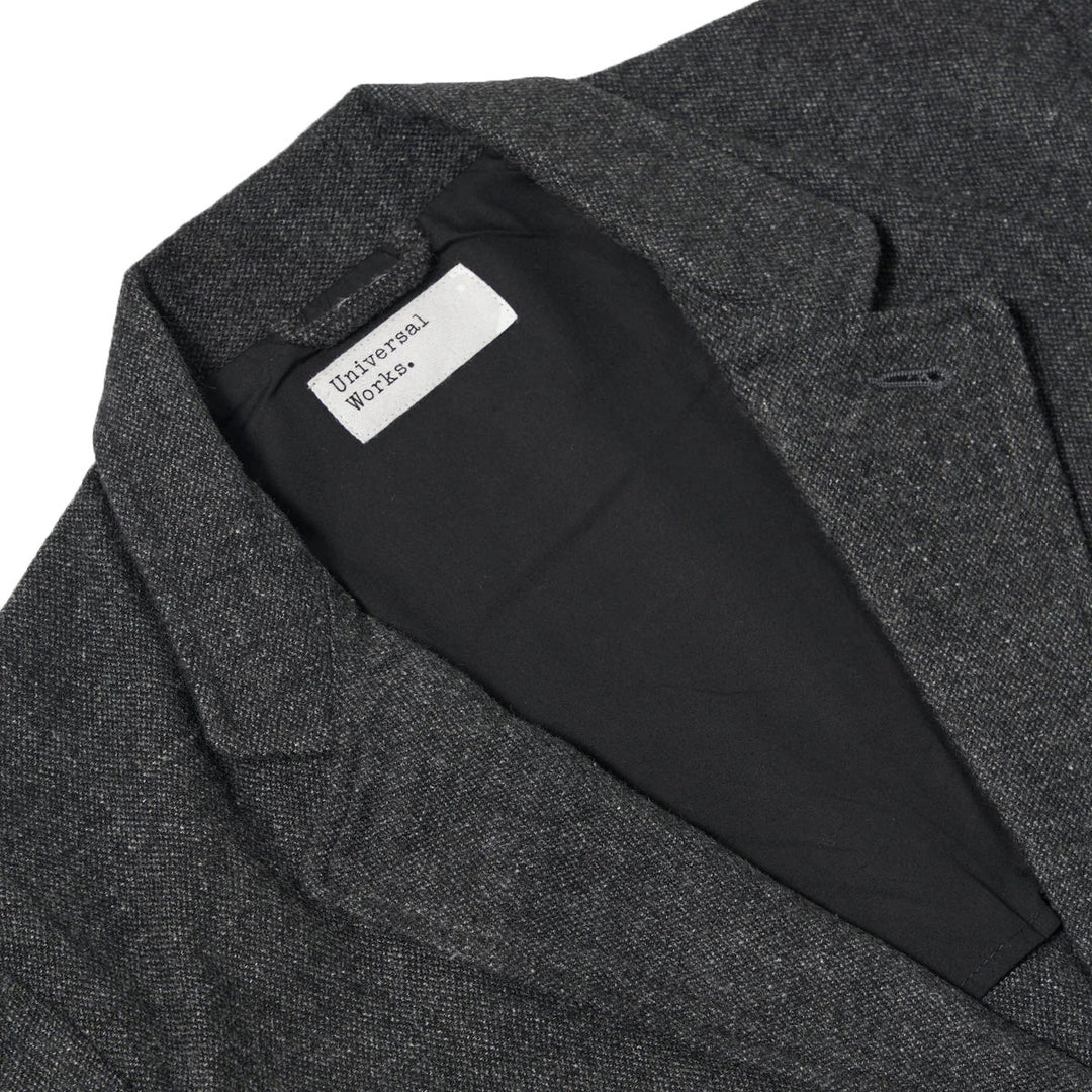 Universal Works Two Button Jacket Anders Wool Upcycled Grey - Merchant Menswear