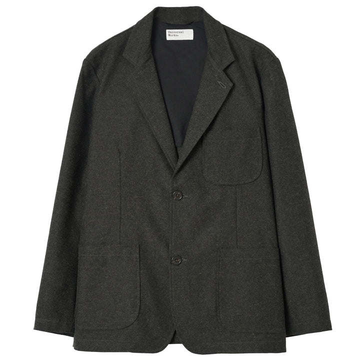 Universal Works Two Button Jacket Olive Recycled Tweed - Merchant Menswear