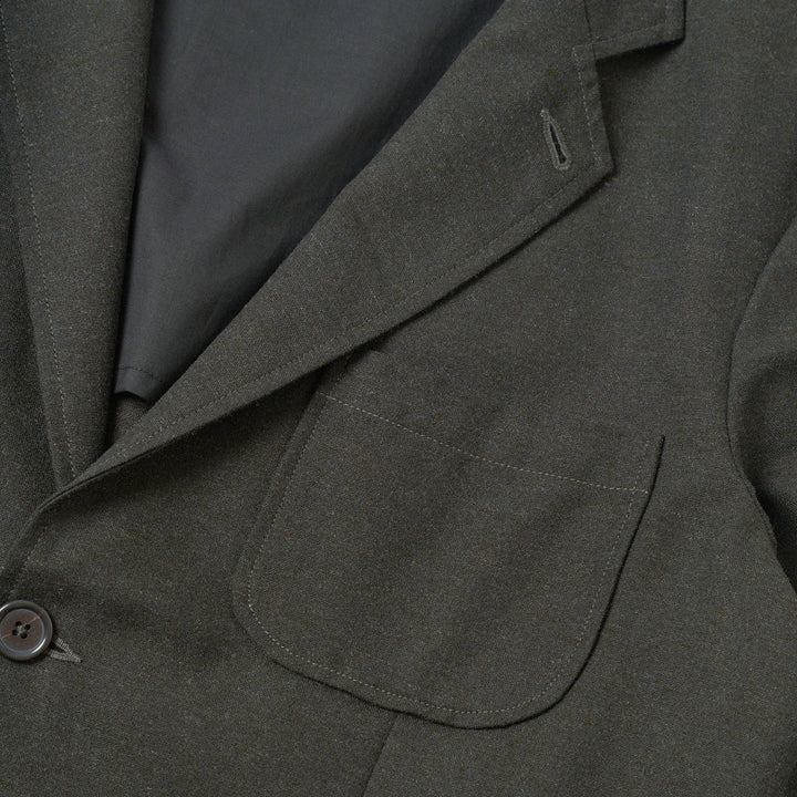 Universal Works Two Button Jacket Olive Recycled Tweed - Merchant Menswear