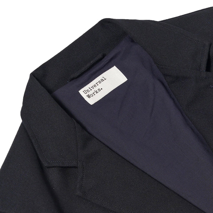 Universal Works Two Button Jacket Upcycled Tweed Dark Navy - Merchant Menswear
