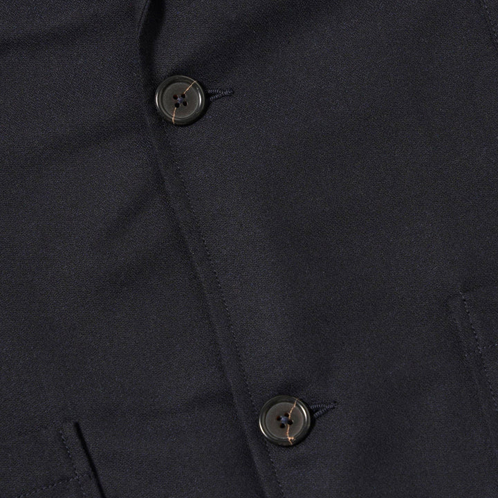 Universal Works Two Button Jacket Upcycled Tweed Dark Navy - Merchant Menswear