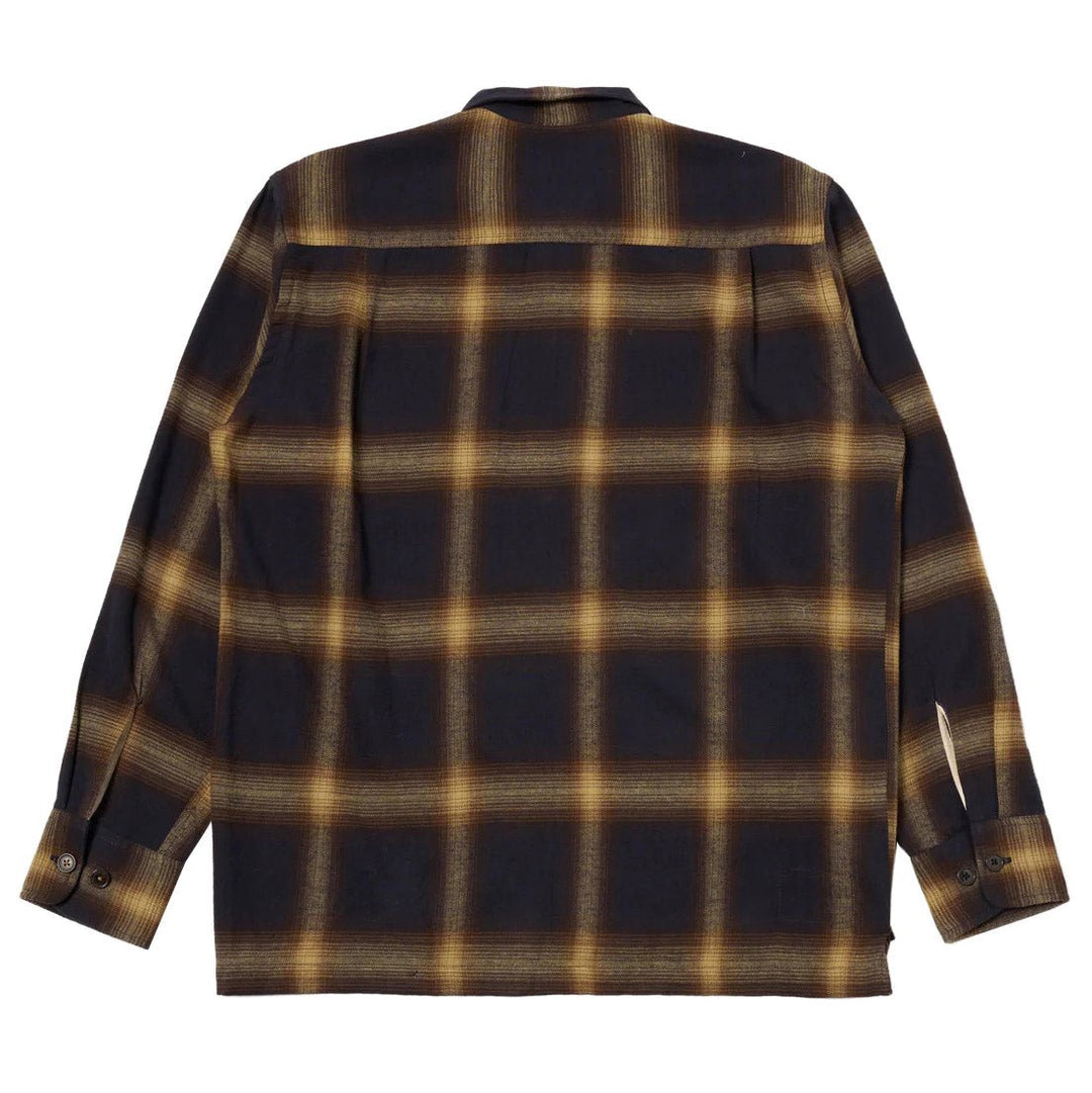 Universal Works Utility Shirt Canyon Check Navy - Merchant Menswear