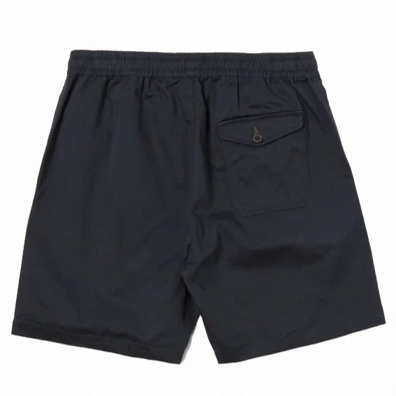 universal works Beach Short In Navy Twill Navy Back Image