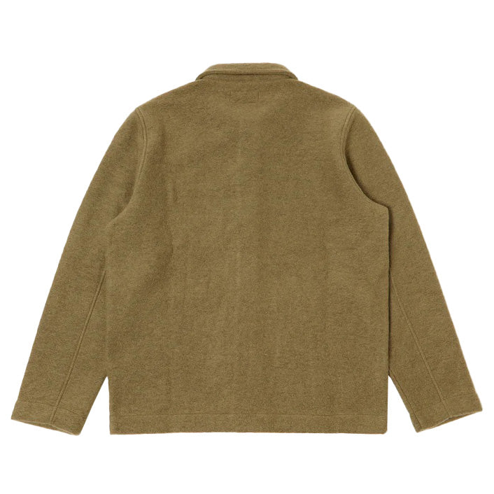 Field Jacket In Lovat Wool Fleece