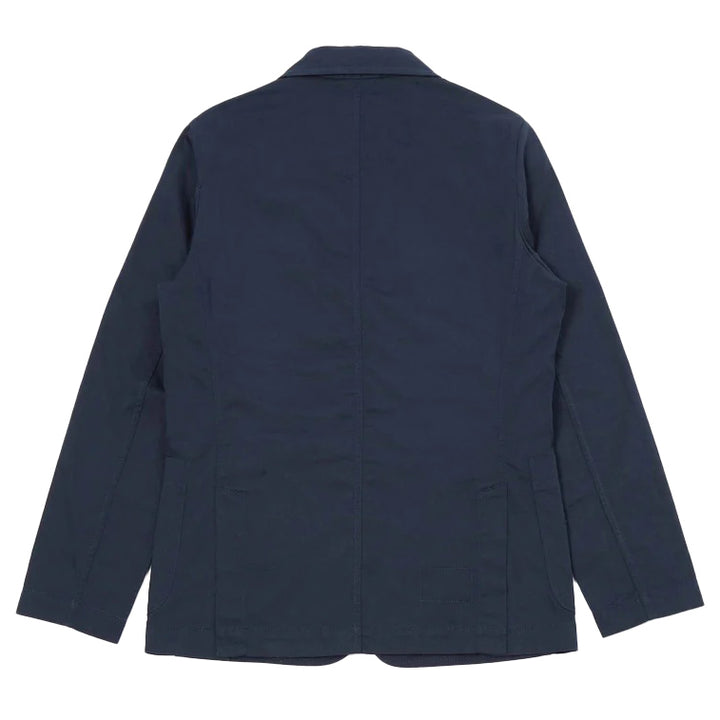 universal works London Jacket  In Navy Twill Navy Back Image