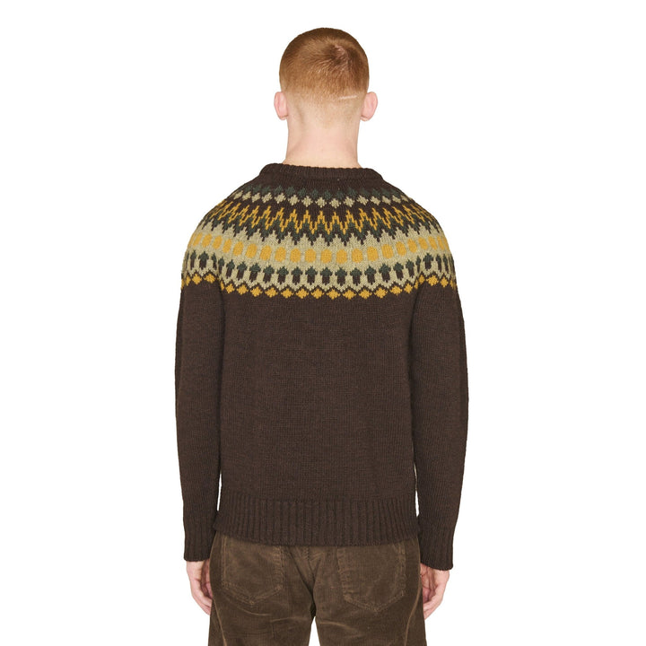 Wings Knit Brown Multi - Merchant Menswear