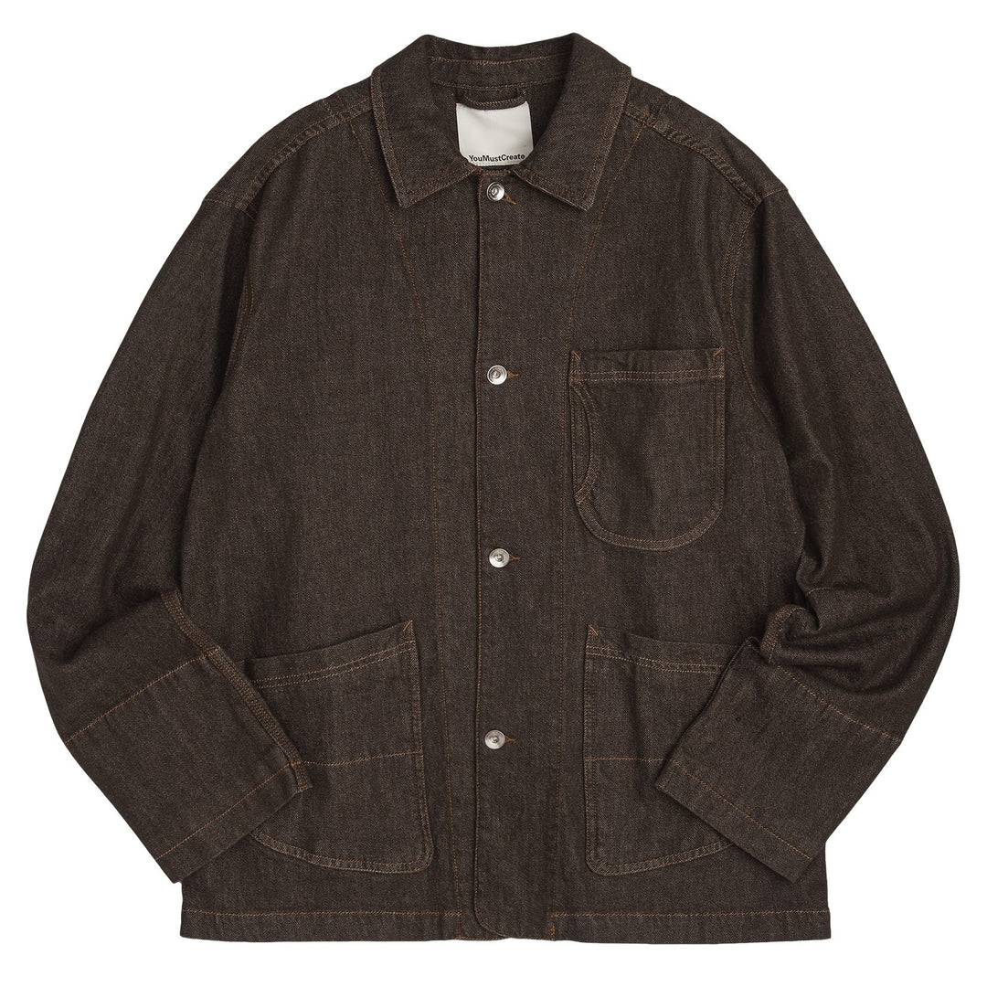 YMC Construction Jacket Soft Brown - Merchant Menswear