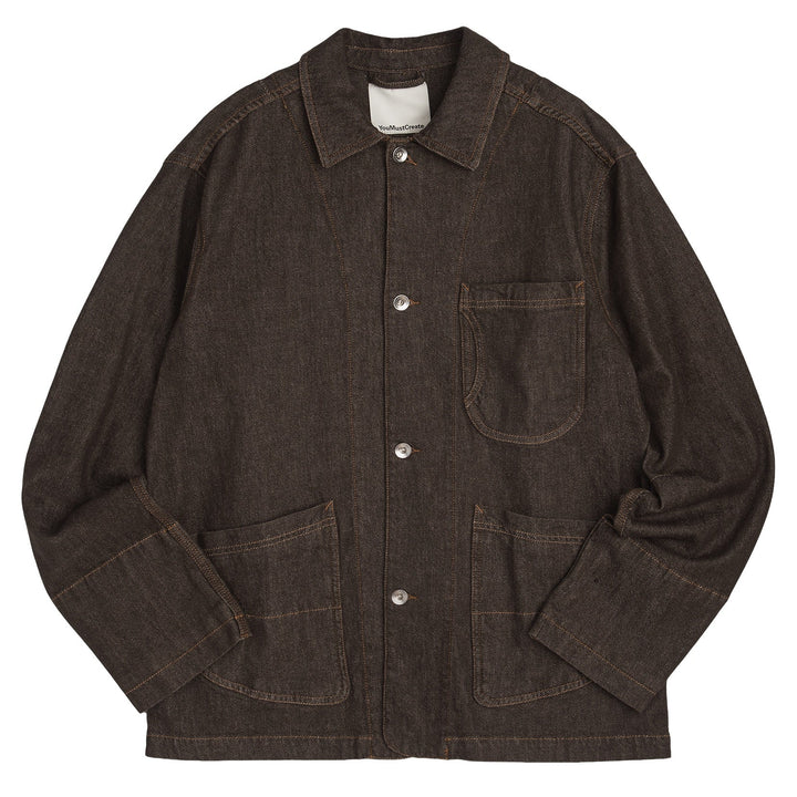 YMC Construction Jacket Soft Brown - Merchant Menswear