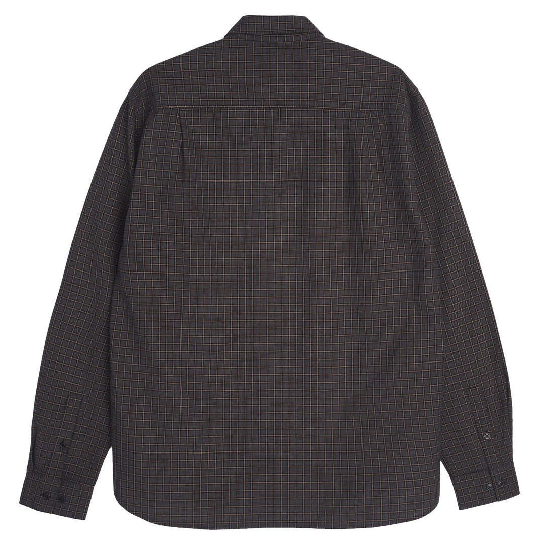 YMC Curtis Check Cotton Shirt Grey Multi - Merchant Menswear