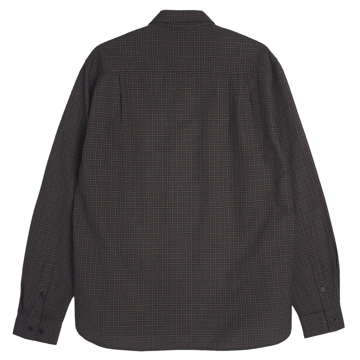 YMC Curtis Check Cotton Shirt Grey Multi - Merchant Menswear