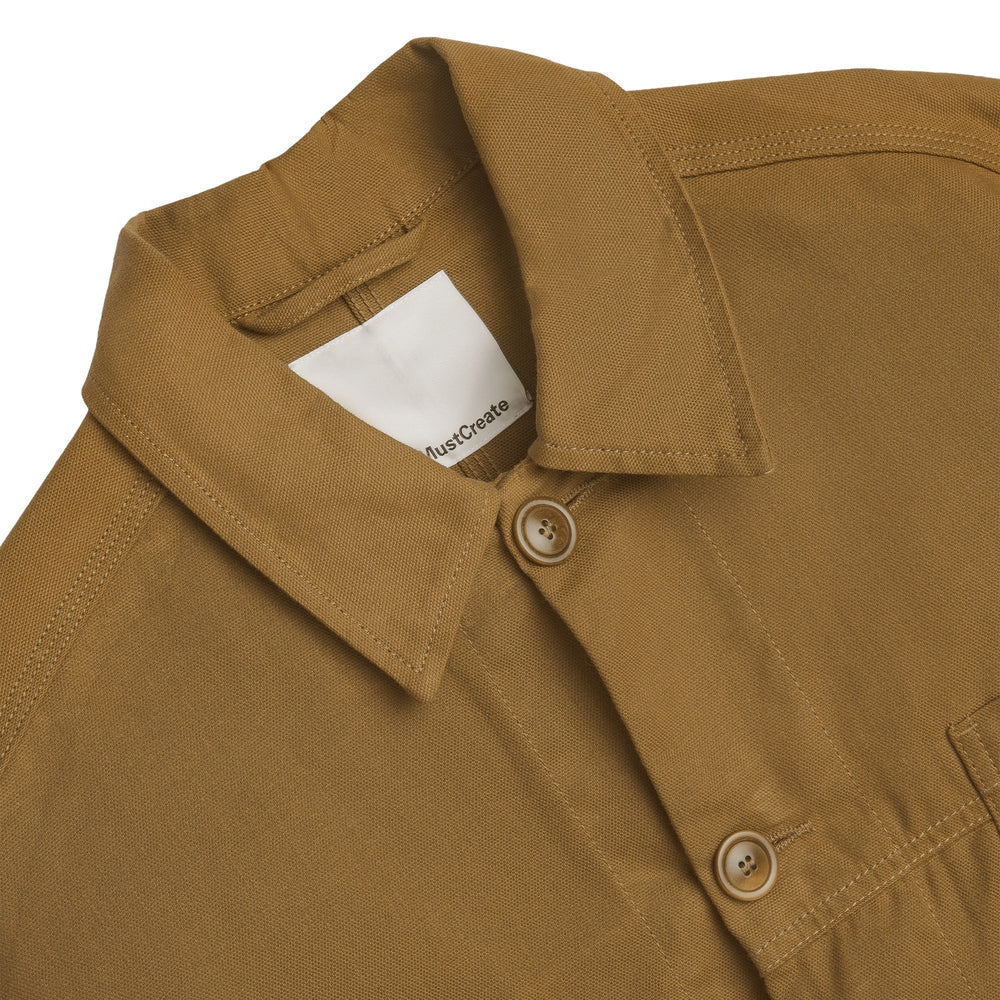 YMC George Hybrid Cotton Canvas Jacket Tan - Merchant Menswear