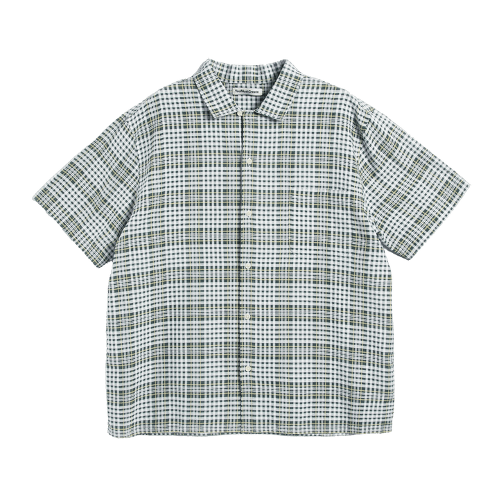 YMC Malick Sheer Cotton Check Shirt Multi - Merchant Menswear