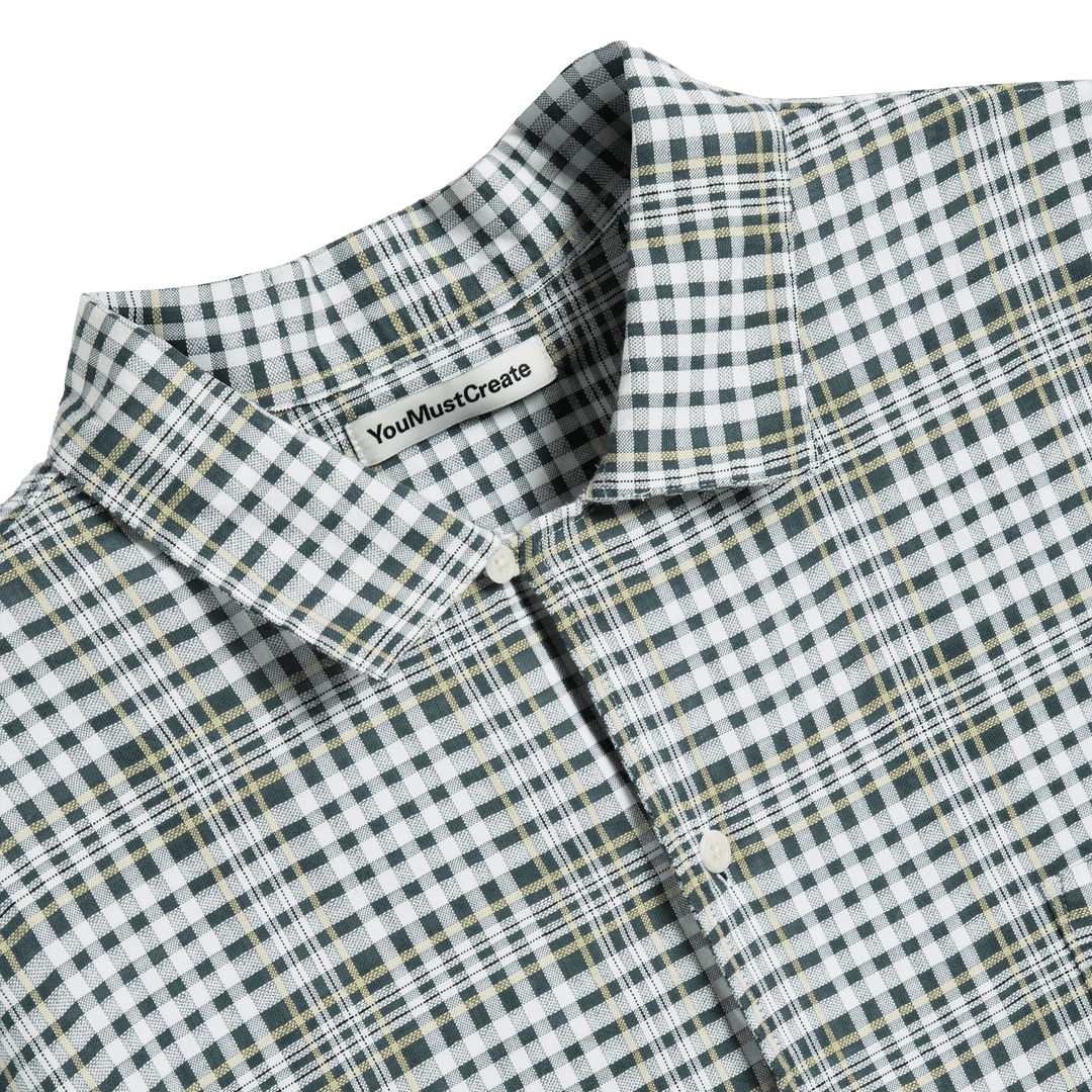 YMC Malick Sheer Cotton Check Shirt Multi - Merchant Menswear