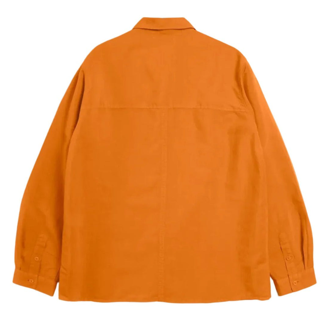 YMC Minimal Cotton/Linen Cupro Shirt Orange - Merchant Menswear