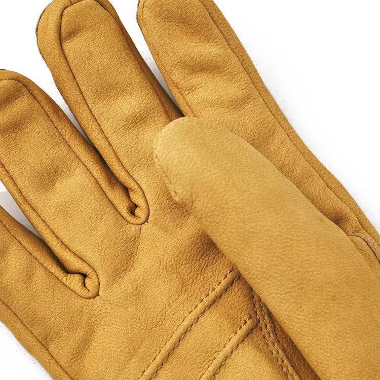 HESTRA Bergvik Nubuck Gloves Tan Detail Image