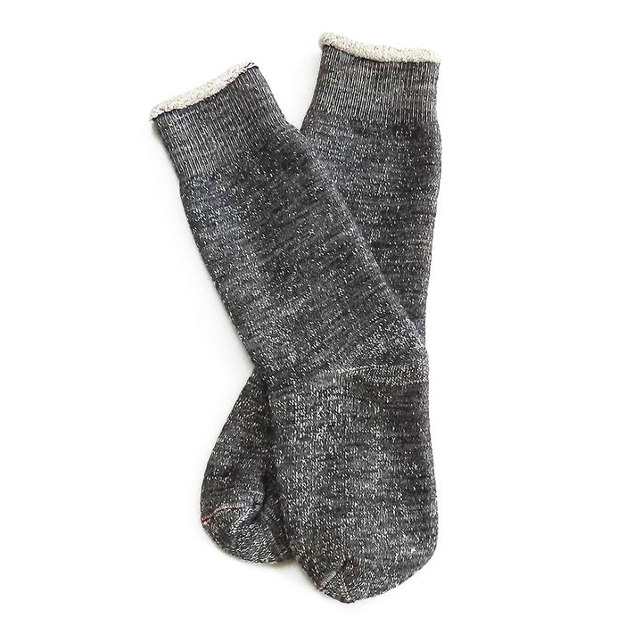 RoToTo Double Face Socks Charcoal Loose View Image