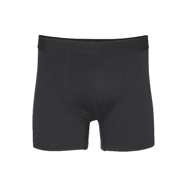 Colorful Standard Classic Organic Boxer Briefs Deep Black Front View