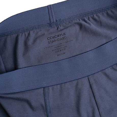 Colorful Standard Classic Organic Boxers Petrol Blue Detail View Image