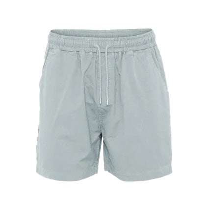 Colorful Standard Organic Twill Shorts Cloudy Grey Front View Image