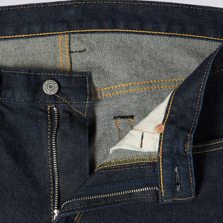 Edwin Kaihara Stretch Denim Blue Rinsed Fly View