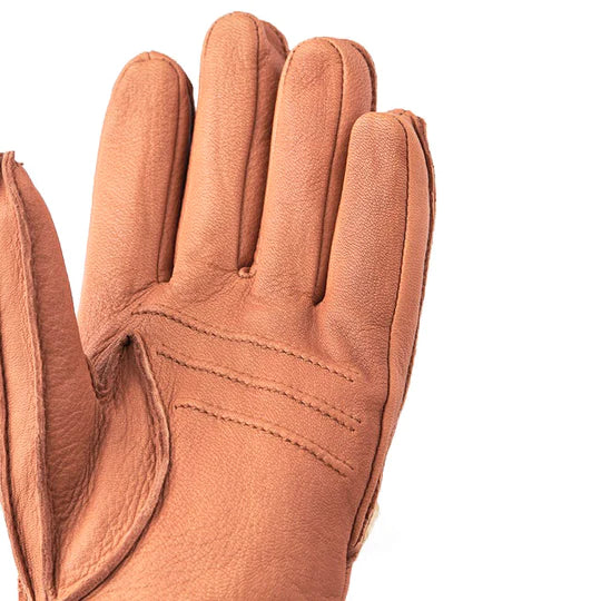 Hestra Deerskin Primaloft Glove Cork Palm Detail Image