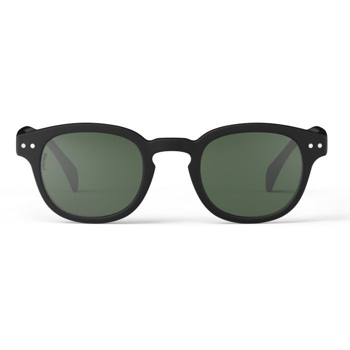 Izipizi Sunglasses #C Polarized Black Front View