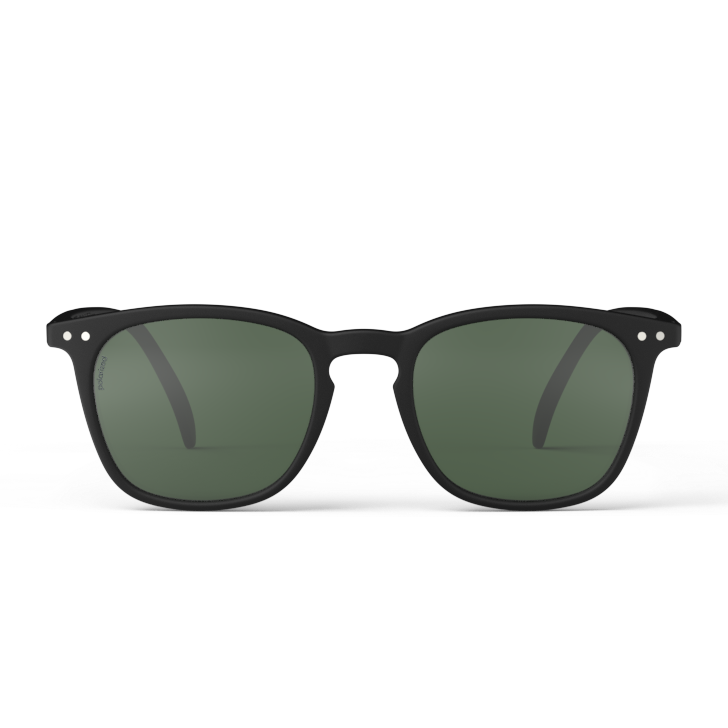 Izipizi Sunglasses #E Polarized Black Front View