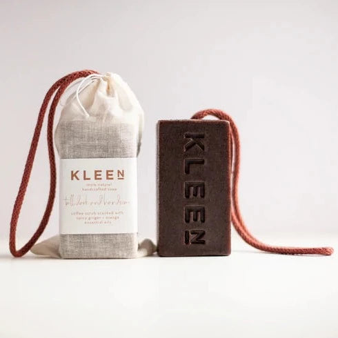Kleensoaps Tall Dark & Handsome Soap On A Rope Soap And Pouch Image