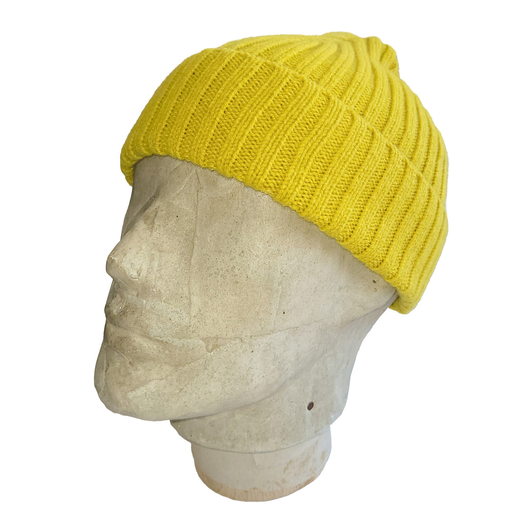 Merchant Menswear Ribbed Lambswool Beanie Picalilli Main View Image