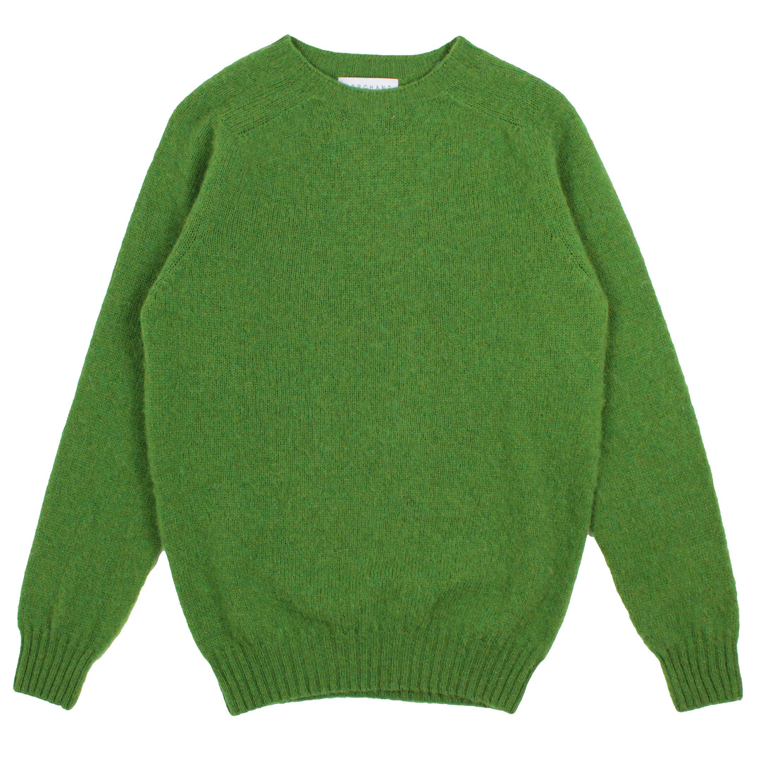 Merchant Menswear Shaggy Brushed Crew Knit New Lawn Front View image
