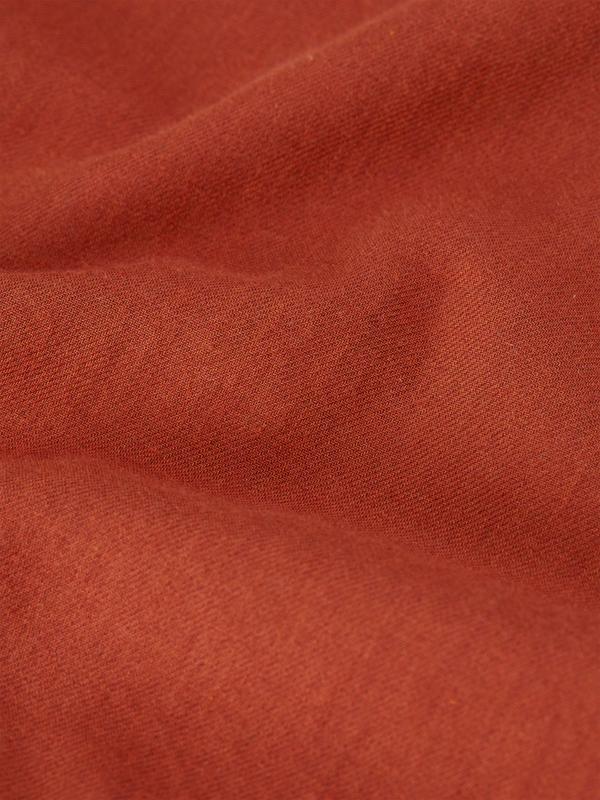 Oliver Spencer Eton Collar Shirt Burnt Orange Fabric View Image