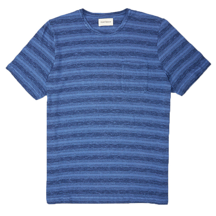 Oliver Spencer Oli's T-Shirt Dark Blue Front View Image