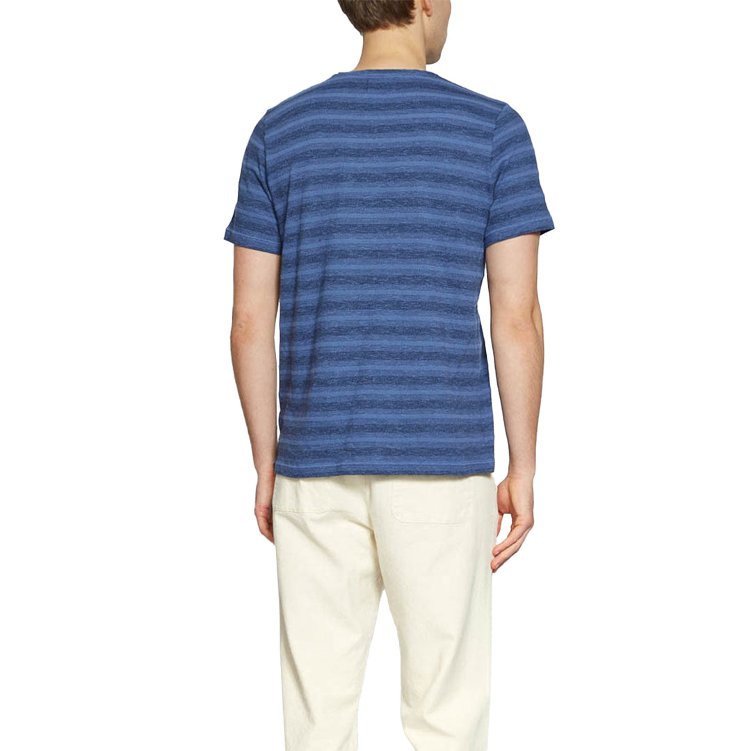 Oliver Spencer Oli's T-Shirt Dark Blue Model Back View Image