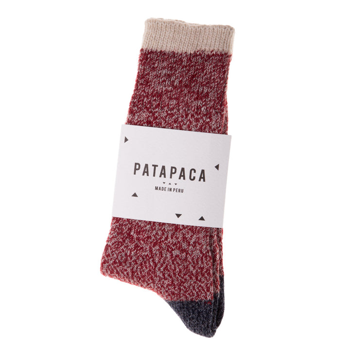 Patapaca Melange Socks Rojo Plata Main Image